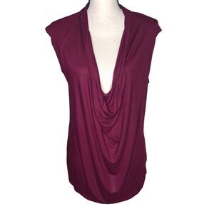 CAbi Berry Deep Scoop Sleeveless Knit Top